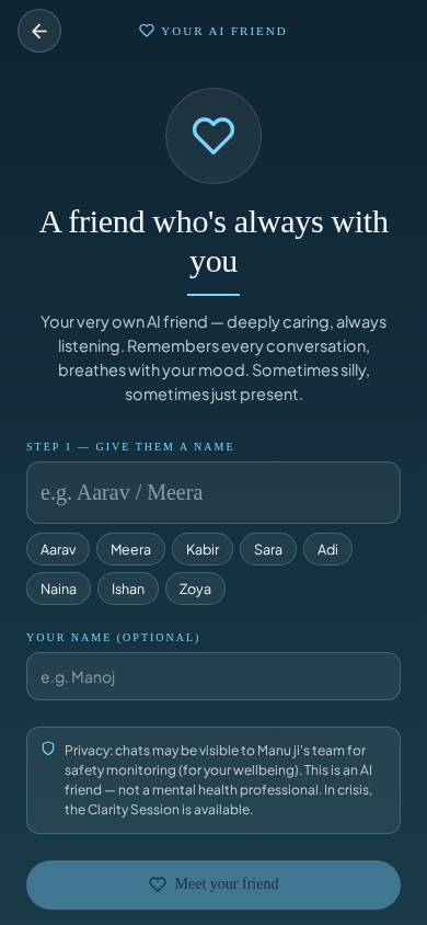 The companion in the app